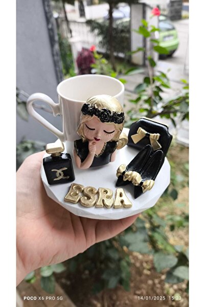 e&e süs dükkanı Özel tasarım kahve fincanı İsme özel fincan modeli