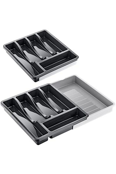 STOREMAX Sellbuystore Knife Holder - Cutlery Holder Inside Drawer with Rail System - Kitchen Organizer - Organize