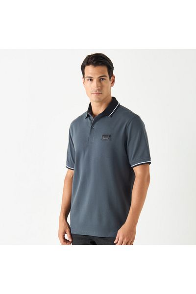 Emperor Solid Polo T-shirt With Short Sleeves