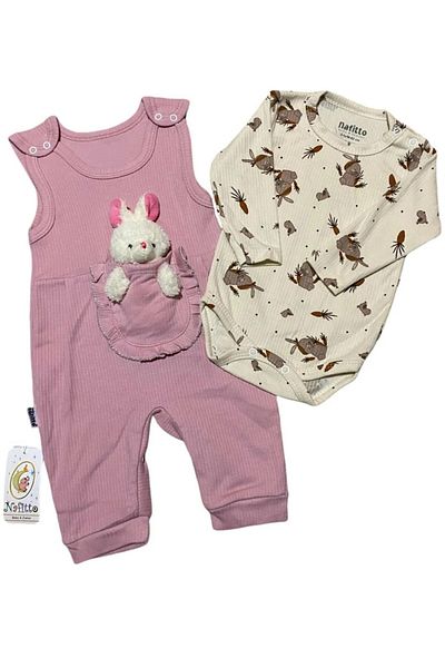 Nafitto baby&junior Nafitto Baby Junior Rabbit Baby Girl Jumpsuit
