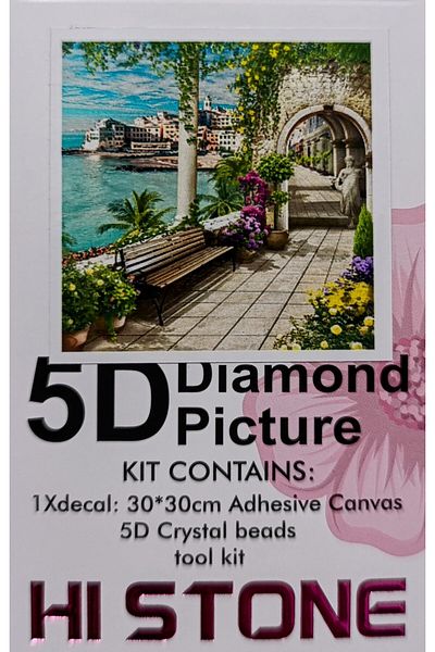 MENTAŞ Diamond Painting Beaded Tapestry Mosaic Puzzle Crystal Stone Board 30X30 Kit