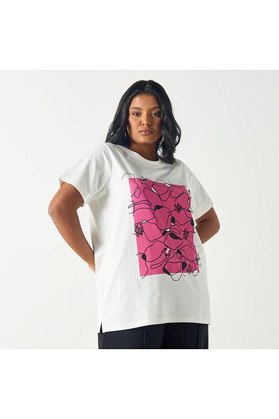 Ulla Popken Regular Screen Tee