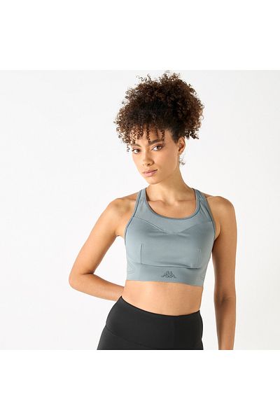 Kappa Panelled Sports Bra With Crossback Strap