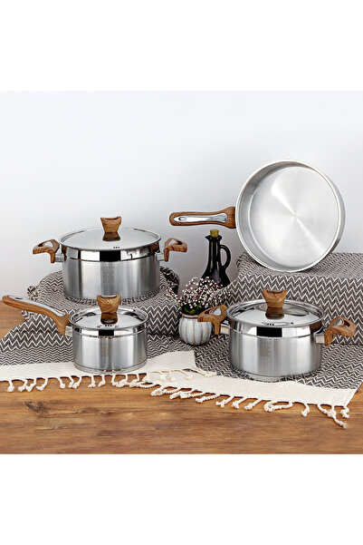 Serenk Definition 7 Piece Steel Pot Set