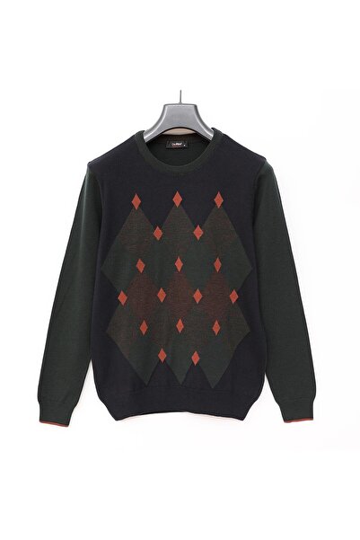 Dio Rise Men's Long Sleeve Slim Sweater - 189229 - Navy Blue