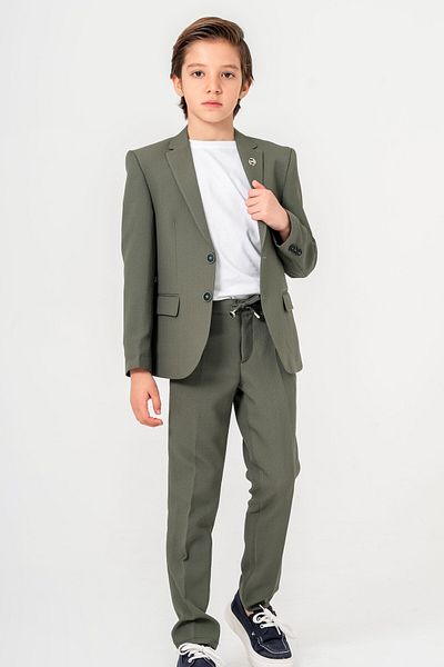 carino's kids Boy's Seersucker Suit - Lycra