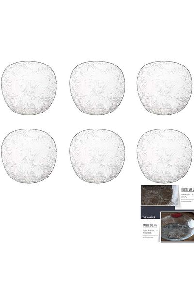 Paşabahçe Pasabahce Cake Plate 19 cm Set of 6