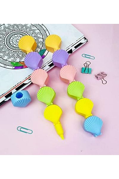 STOREMAX Erhnshp Felt-Tip Pens with Oyster Design 5 Pcs New Rnbuyshop 995340