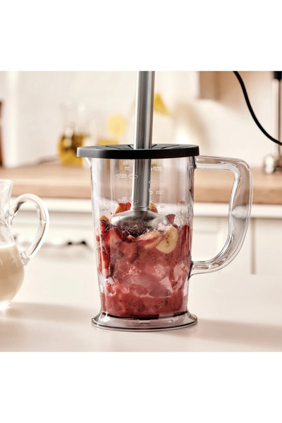 Karaca 2500W Turbo Doğrayıcı, Dilimleme Rondo, Blender - İkili çelik mikser 8 in 1 Çok Amaçlı Mutfak Robotu