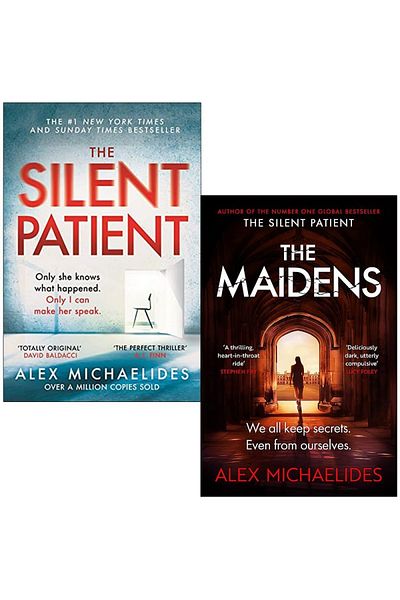 Penguin Books Alex Michaelides 2-Book Set (the Si̇lent Pati̇ent, the Mai̇dens)