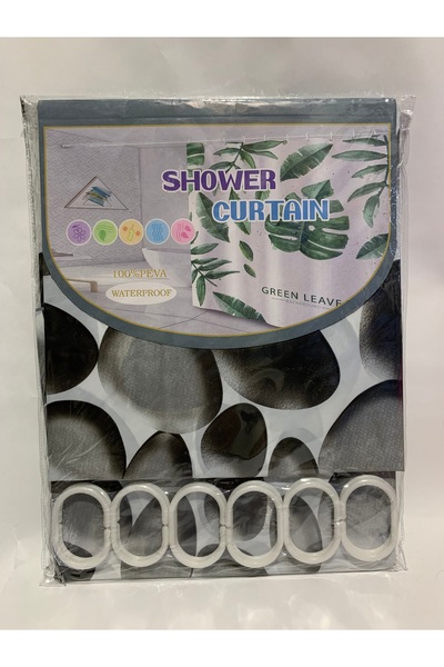 abnturk Çift Kanat Waterproof 180 x 180 Cm Duş Banyo Perdesi