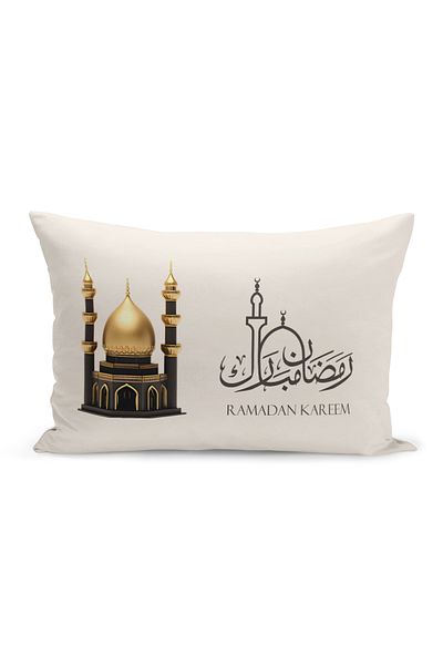 Bertille Home Κάλυμμα μαξιλαριού ριχτάρι σειράς Ramadan διπλής όψης με ψηφιακή εκτύπωση (Κάλυμμα μαξιλαριού Ramadan)