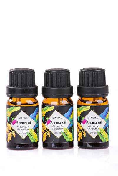 MUKKO HOME 3’lü Esansiyel Uçucu yağ 3x10ml Gardenia Kokulu Buhurdanlık Yağı s...