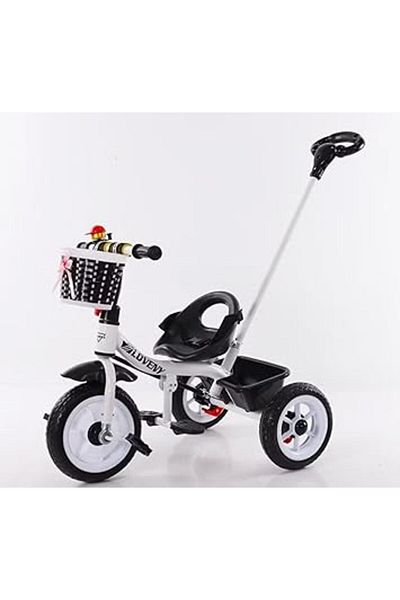 ALBADER 2 in 1 Tricycle for Kids with Parental Push Handle, Small Bell, Kids Tricycles For Kids