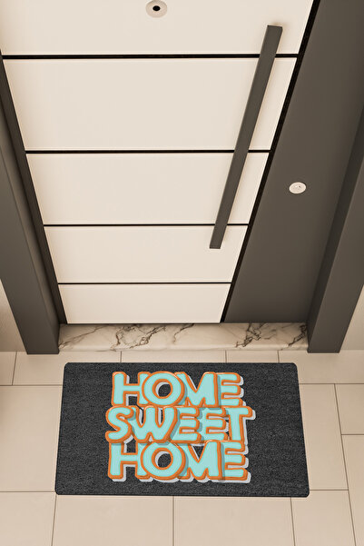 Dormot Home Висококачествен цифров печат, черен, с цветен мотив, постелка за ...