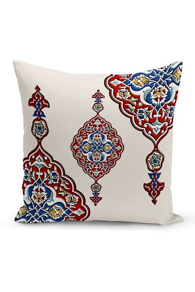 Bertille Home Ramadan Series Double Sided Digital Printed Throw Pillow Case (Ramadan Cushion Cover)