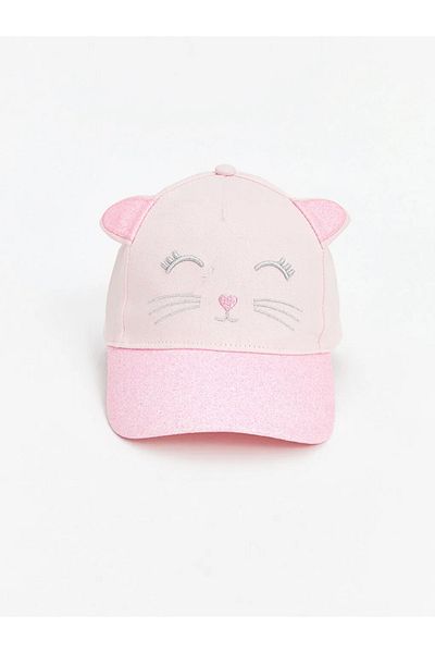 LC Waikiki Lcw Accessories Pink Animal Figured Baby Girl Cap Hat