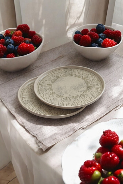 Nuoves Etnik Desen 4'lü Tabak Seti