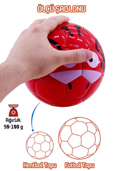 ALASTOR Handball Colorful Bright Layer Children's Mini Soccer Ball No:1 Indoor Tiny Ball