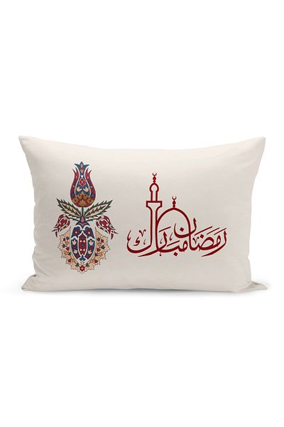 Bertille Home Ramadan Series Double Sided Digital Printed Throw Pillow Case (Ramadan Cushion Cover)