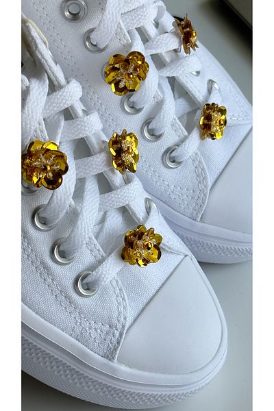 Âlâ Atelier 1 Pair Sequin Flower Shoe Charm Shoe Buckle