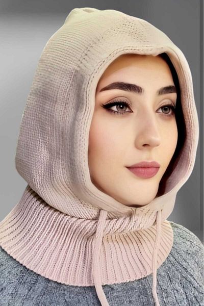 Trenderrs Balaclava Corded Knitwear Knitted Beanie Cap