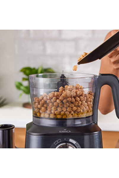 Karaca 2500W Yüksek Performans Mastermaid 11 Ürün 1 arada Çift katlı, 4 kanatlı doğrayıcı Mutfak Robotu