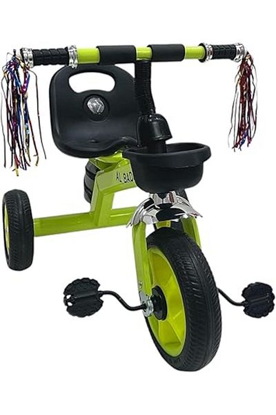 ALBADER Kids Balance Bike Kids Tricycles for 2-6 Years, 3 Wheel Bike With Rear Basket, Baby Tricycle
