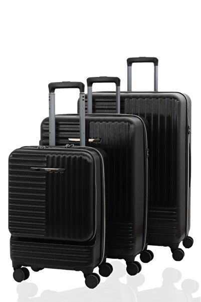Baggaj V2404 PC KASA İTHAL 3'LÜ SET VALİZ (BÜYÜK BOY + ORAT BOY + KABİN BOY)