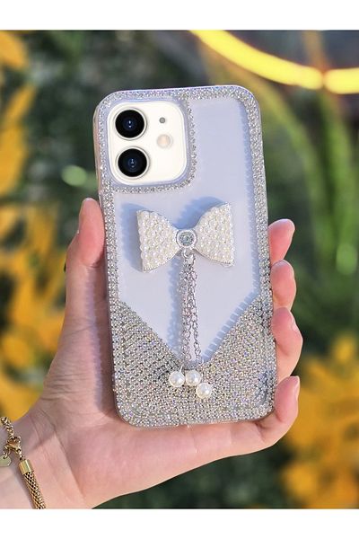 OSG حافظة هاتف واقية فاخرة فاخرة متوافقة مع هاتف iPhone 11 مع حجر حرف ثلاثي الأبعاد