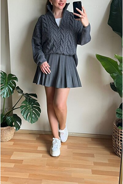 Butik FÜME OVERSİZE KAZAK