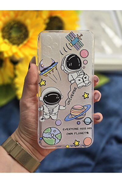 SUPER FRAME Samsung Galaxy A16 Uyumlu Baskılı Şeffaf Telefon Kılıfı