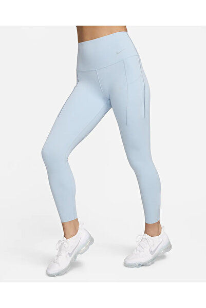 Nike Dri-Fit Universa Medium-Support High-Waisted Full-Length Training Orta Destekli Mavi Kadın Tayt