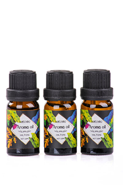 MUKKO HOME 3’lü Esansiyel Uçucu yağ 3x10ml HİLTON Kokulu Buhurdanlık Yağı set...