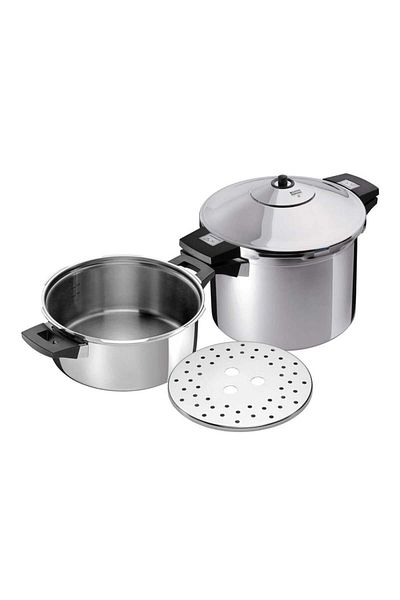 Kuhn Rikon 3013 Duromatic ®   4.0 L 6.0 L (Ø 24 cm) Set of 2 Pressure Cookers