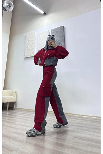 SennaStore Cargo Pocket Jacket Pants Set