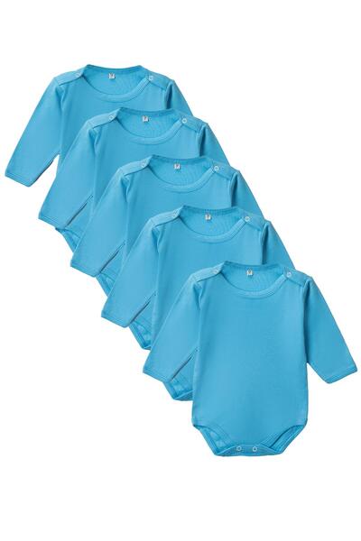 Tontiny Colorful Baby Badi - 100% Cotton, Combed, Lycra, Snap Fastener, Long Sleeve