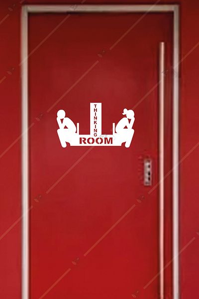 Emach Dizayn Thinking Room WC Door Στολίδι Διακόσμηση πόρτας 35 x 20