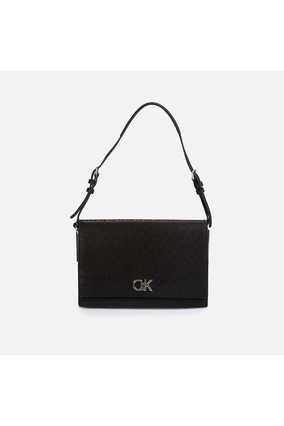 Calvin Klein Női márkájú csatos állítható pántos fekete válltáska K60K 613139 -0GJ