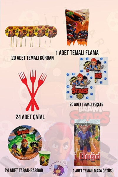 Evabrite مجموعة سوبركا من Brawl Stars مكونة من 24 شخصًا - لوازم مجموعة حفلات ...