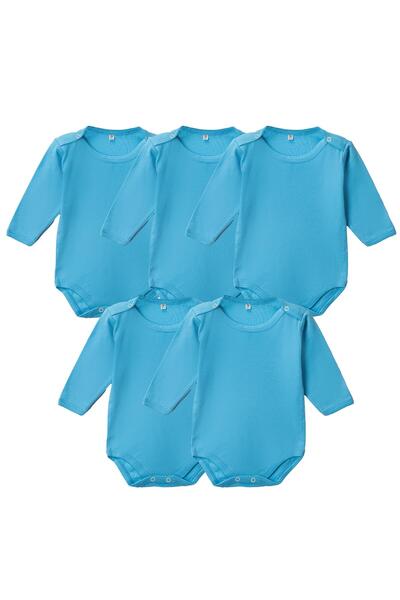 Tontiny Colorful Baby Badi - 100% Cotton, Combed, Lycra, Snap Fastener, Long Sleeve