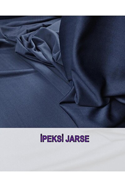 Kumaş Parça Flexible Thin Jersey in Dark Blue Width: 150