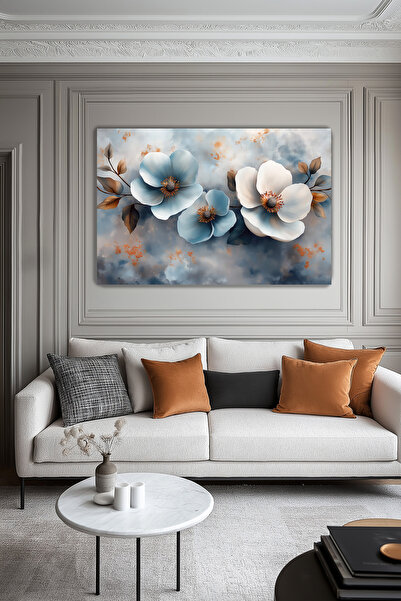 Arkeot Pastel Bahar Kanvas Duvar Tablosu Dekoratif Modern Salon Oturma odası antre dekor Büyük