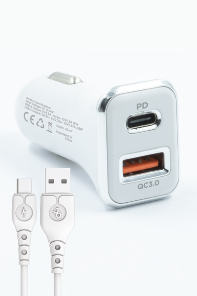 Jopus Universal Type C JO-A7 Troff PD 3.0 20W USB / PD Araç Sarji Standart