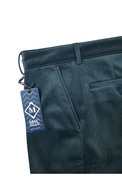 MSC Inner Face Fleece Thick Winter Regular Leg Classic Fit Velvet Pants Men