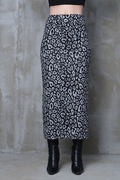 madelion Gray Leopard Pattern Long Pencil Skirt Retractor Corset Belt Provides Thin Look Corset Belt Length96Cm