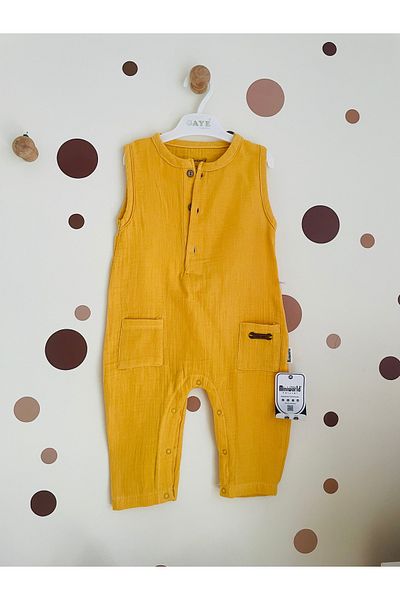 Miniworld Yellow Muslin Jumpsuit