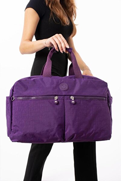 Baginn Seyehat Spor Çantası Kabin Boy Valiz 45*35 Cm Omuz ve Çapraz Askılı Hafif Klinkır Çanta Su İtici