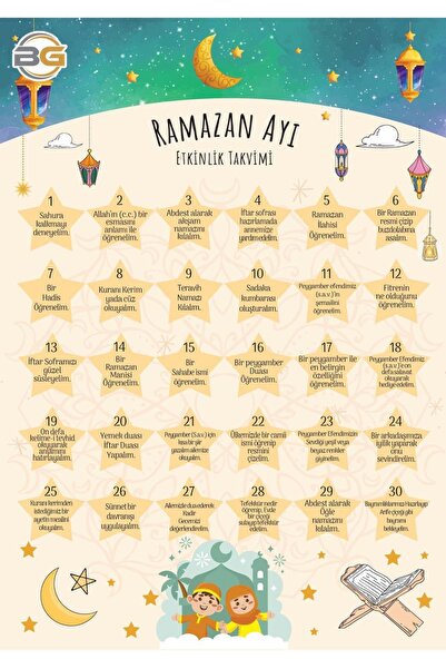 Azebu RAMAZAN ETKİNLİK TAKVİMİ HOŞGELDİN RAMAZAN