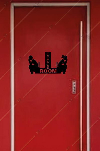 Emach Dizayn Thinking Room WC Door Στολίδι Διακόσμηση πόρτας 35 x 20